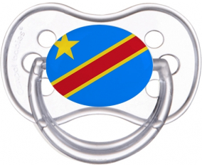 Bandera República Democrática del Congo Anatómica Tetina Clásica Transparente