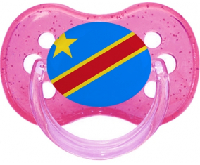 Bandera República Democrática del Congo Cereza Lollipop Rosa lentejuelas