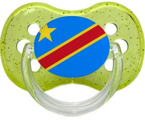 Bandera República Democrática del Congo Brillo Verde Cereza Lollipop