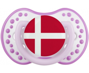 Bandera de Dinamarca lovi dynamic clásico white-mauve
