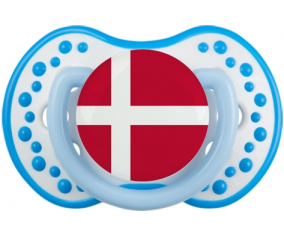 Bandera de Dinamarca lovi dynamic fosforescente azul-blanco