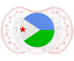 La bandera de Djibouti Sucete lovi dynamic clásico retro-blanco-rosa-tierno