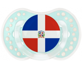 Bandera de República Dominicana Lollipop lovi dynamic clásico retro-turquesa-laguna