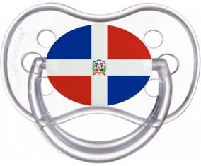 Bandera de República Dominicana Anatómica Clásico Transparente