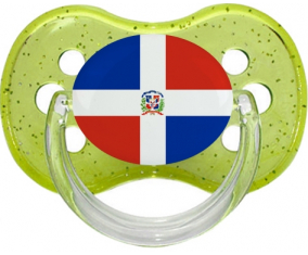 Bandera de República Dominicana Verde Cereza Brillante Lollipop