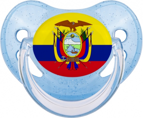 Bandera ecuatoriana Piruleta Fisiológica Azul con Lentejuelas