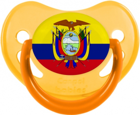 Bandera ecuatoriana fosforescente amarillo piruleta fisiológica