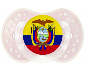Bandera ecuatoriana lovi dynamic clásico retro-rosa-tierno