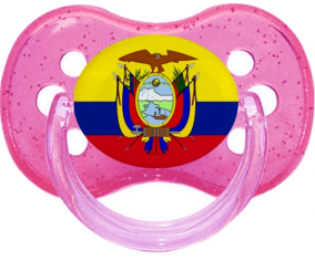 Bandera ecuatoriana Tetine Cherry Glitter