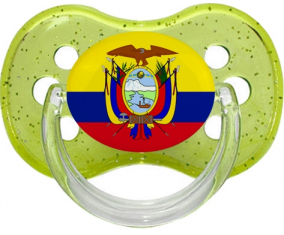 Bandera ecuatoriana Tetine Cherry Verde lentejuelas