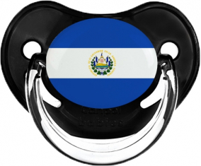 Bandera del clásico suceto fisiológico negro de El Salvador