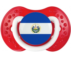 Bandera tetina de El Salvador lovi dynamic clásico rojiblanco