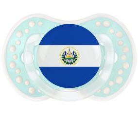 Bandera tetina de El Salvador lovi dynamic clásico retro-turquesa-laguna