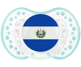 Bandera tetina de El Salvador lovi dynamic clásico retro-laguna blanca