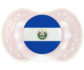 Bandera tetina de El Salvador lovi dynamic clásico retro-rosa-tierno