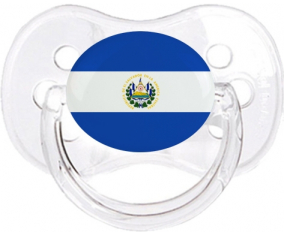 Bandera del Clásico Lollipop De Cereza Transparente de El Salvador