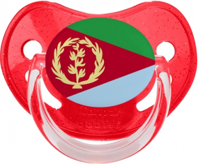 Bandera tetina fisiológica de lentejuelas rojas eritreas