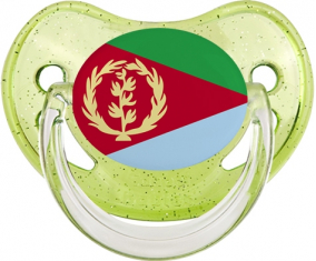 Bandera tetina de lentejuelas verdes eritreas