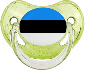 Bandera de suceto verde de lentejuelas verdes de Estonia