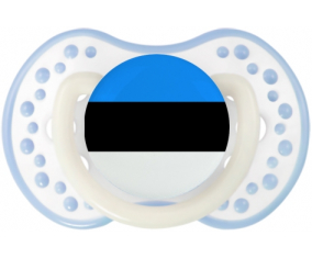 Bandera Estonia Tetine lovi dynamic Clásico Blanco-cian