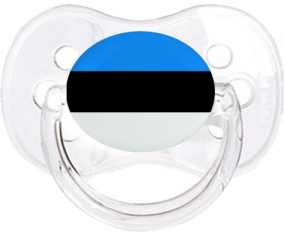 Bandera Estonia Cherry Lollipop Transparente Clásico