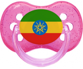 Bandera etíope Cereza Lollipop Rosa lentejuelas