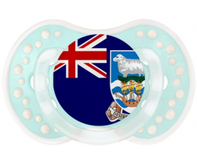 Bandera de las Islas Malvinas Lollipop lovi dynamic retro-turquesa-laguna clásica