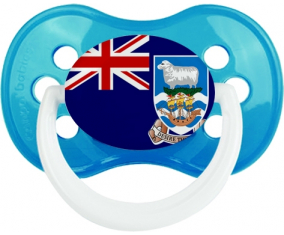 Bandera de las Islas Malvinas Clásica Cyan Anatómica Lollipop