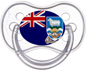 Bandera de las Islas Malvinas Clásica Transparente Anatómica Lollipop