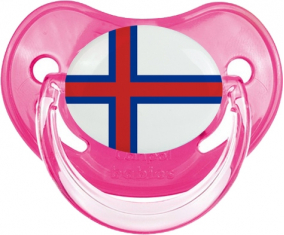 Bandera Islas Feroe Rosa Tetina Clásica