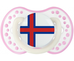 Bandera Islas Feroe Sucete lovi dynamic Fosforescente Blanco-Rosa
