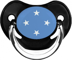 Bandera Federada Estados de Micronesia Clásica Suceto Fisiológico Negro