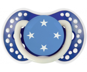 Bandera Federada Estados de Micronesia Tetina lovi dynamic Fosforescente Azul Marino
