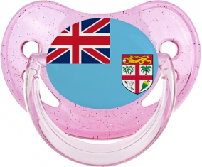 Fiji Bandera Fisiológica Lollipop Rosa lentejuelas