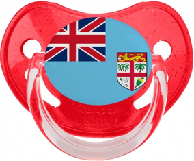 Bandera de Fiji Rojo Physiological Sequined Lollipop