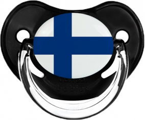 Bandera de Finlandia Clásica Piruleta Fisiológica Negra