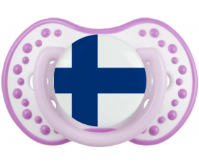 Bandera de Finlandia lovi dynamic clásico white-mauve
