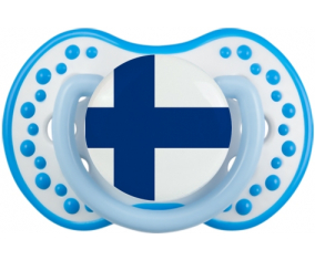 Bandera de Finlandia lovi dynamic fosforescente azul-azul