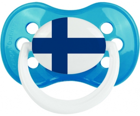 Bandera de Finlandia Clásica Cian Anatómica Lollipop