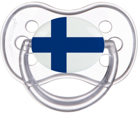 Finlandia bandera clásica anatómica transparente lollipop