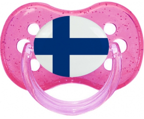 Bandera de Finlandia Tetine Cherry Glitter Rose