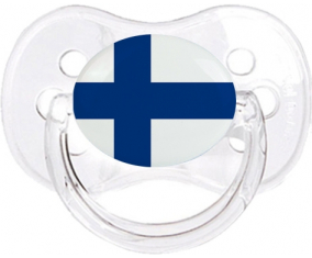 Bandera de Finlandia Tetine Cherry Classic Transparente