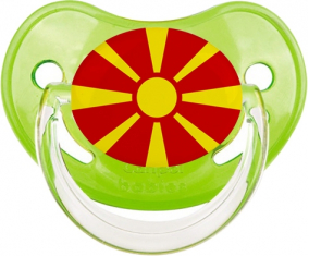 Bandera del Norte de Macedonia Tetin Fisiológica Verde Clásica