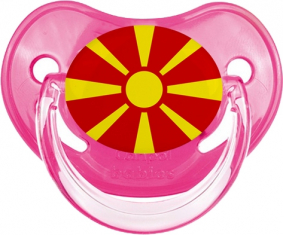 Rosa tetina fisiológica clásica de la bandera del norte de Macedonia