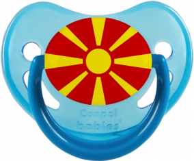 Bandera del Norte de Macedonia Fisiológica Tetina Fosforescente Azul