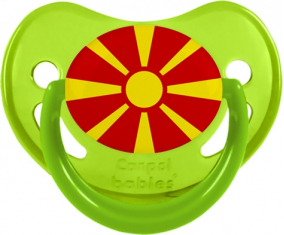 Bandera del Norte de Macedonia Fisiológica Tetina Fosforescente Verde