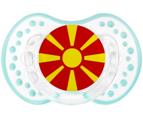 Sucete bandera del norte de Macedonia lovi dynamic clásico retro-laguna blanca