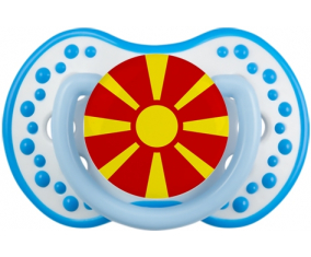 Sucete bandera del norte de Macedonia lovi dynamic fosforescente azul-azul