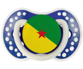 Bandera de guayana francesa lovi dynamic fosforescente azul marino