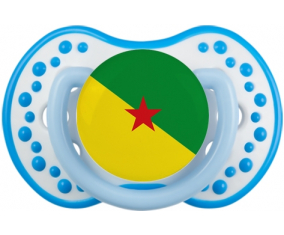 Bandera de guayana francesa lovi dynamic blanco azul fosforescente